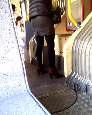 Perfect legs in the train