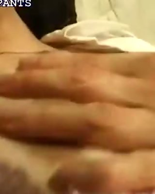 Horny Asian Wife Masturbating in Nylons