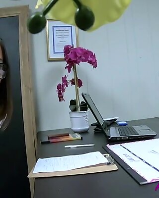 Sneaking Dildo &amp_ Getting Fucked In Office- Lexi Mansfield