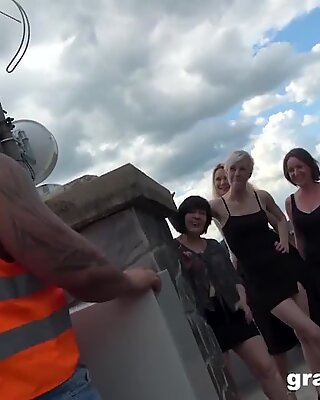 Mature Rooftop Orgy